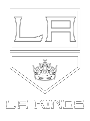 Los Angeles Kings Logo Coloring Page